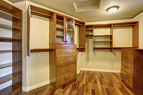 Custom made walk-in-closet